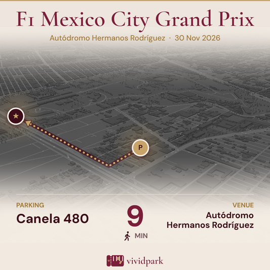 Autódromo Hermanos Rodríguez F1 Mexico City Grand Prix 2026 Parking Pass