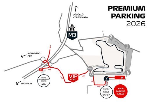 F1 Hungarian Grand Prix 2026 · Hungaroring · Premium Parking Pass
