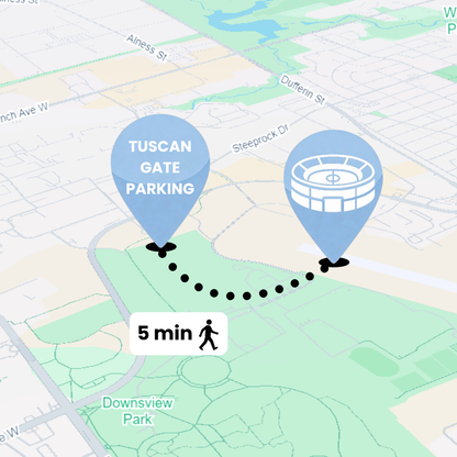Rogers Stadium Toronto Parking at Tuscan Gate 